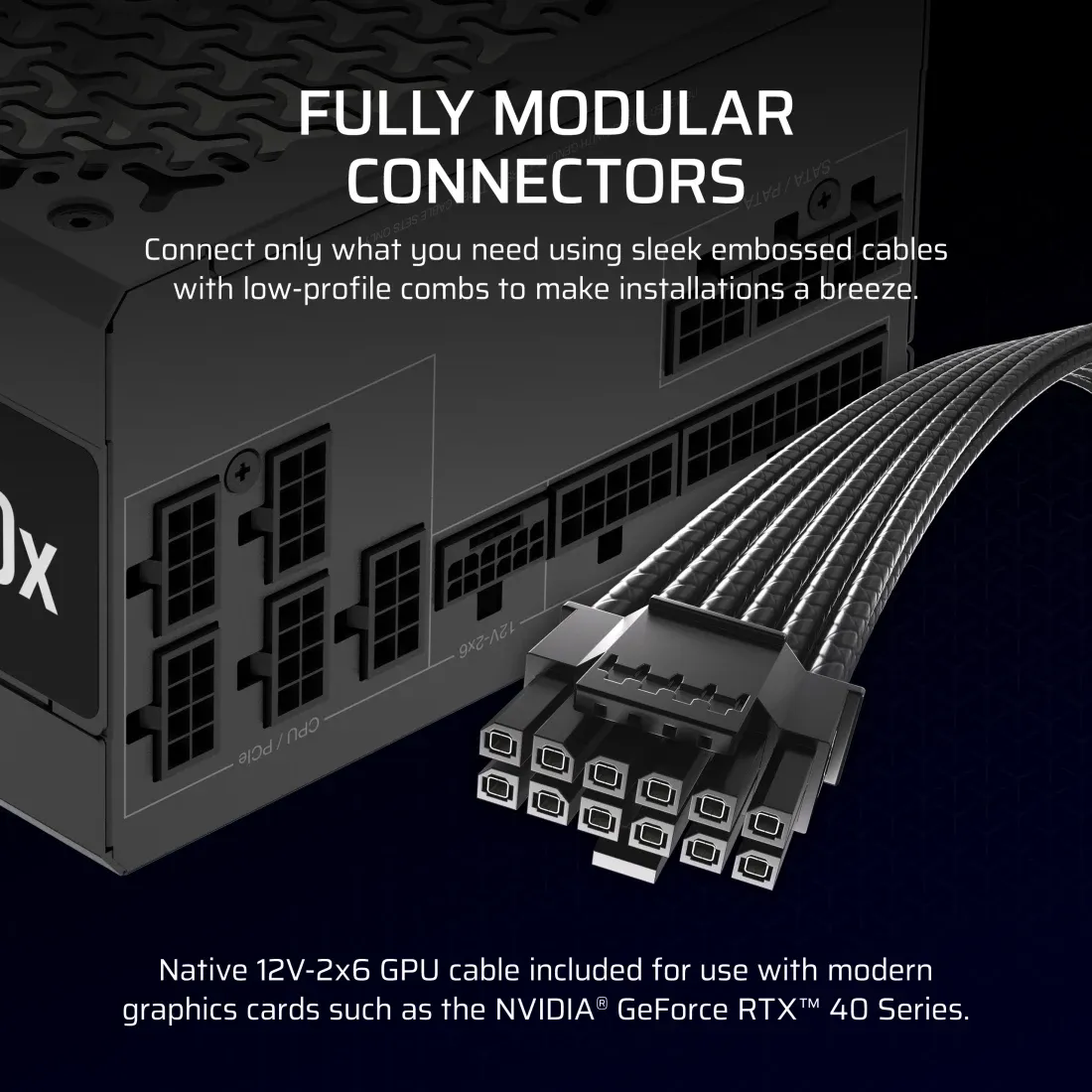 Corsair RMx Series RM850x Fully Modular Desktop Power Supply view 7